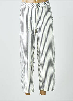 Pantalon 7/8 talie înaltă talie înaltă alb FREEMAN T.PORTER femeie