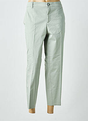 Pantalon 7/8 talie cu cleme mărime normală verde STREET ONE femeie