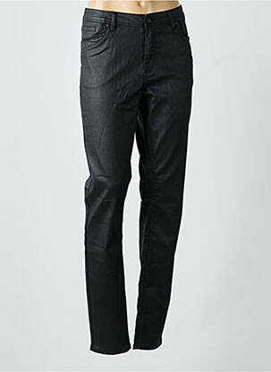 Pantalon slim țesătură acoperită mărime normală negru GEISHA femeie