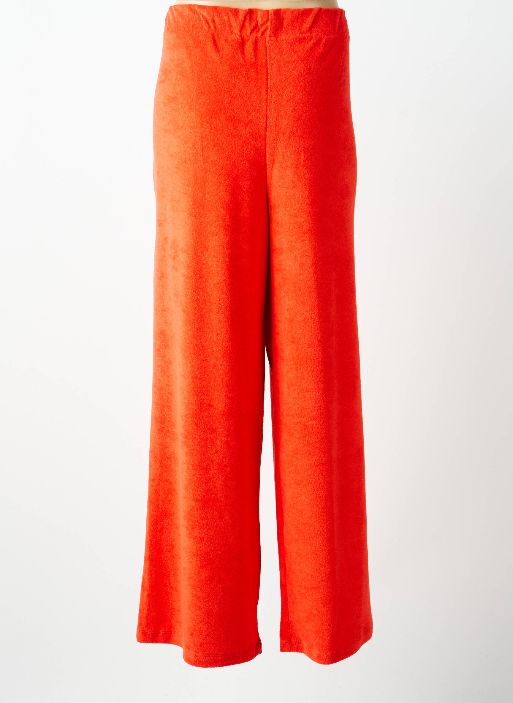 Pantalon larg buzunare mărime normală portocalie ICHI femeie