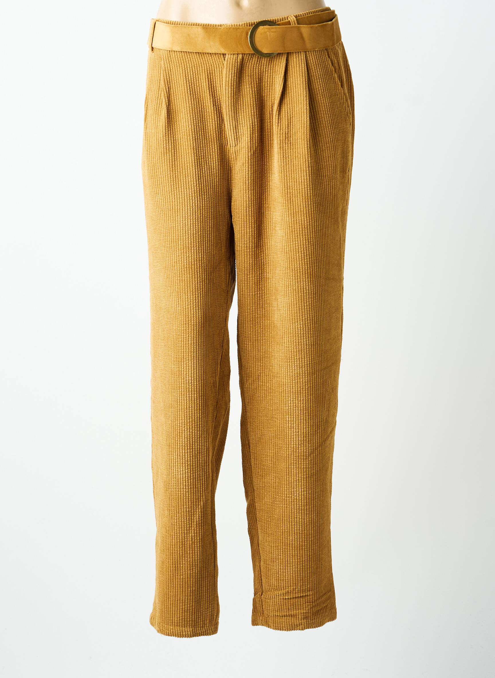 Pantalon drept elasticitate mărime normală bej MOLLY BRACKEN femeie