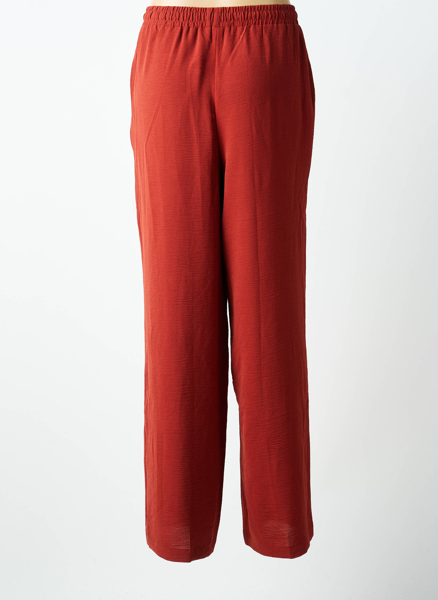Pantalon drept țesătură crep mărime normală portocalie TIFFOSI femeie