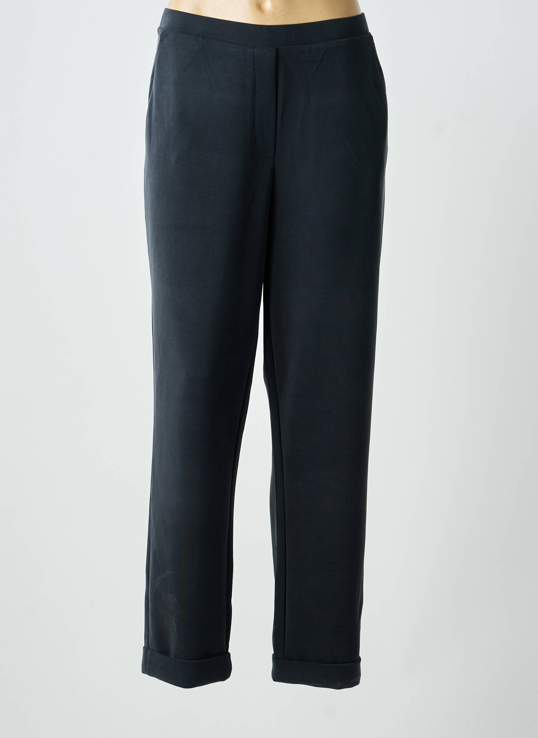 Pantalon drept elasticitate mărime normală negru SURKANA femeie