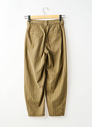 Pantalon drept țesătură poplin mărime normală verde FREEMAN T.PORTER femeie