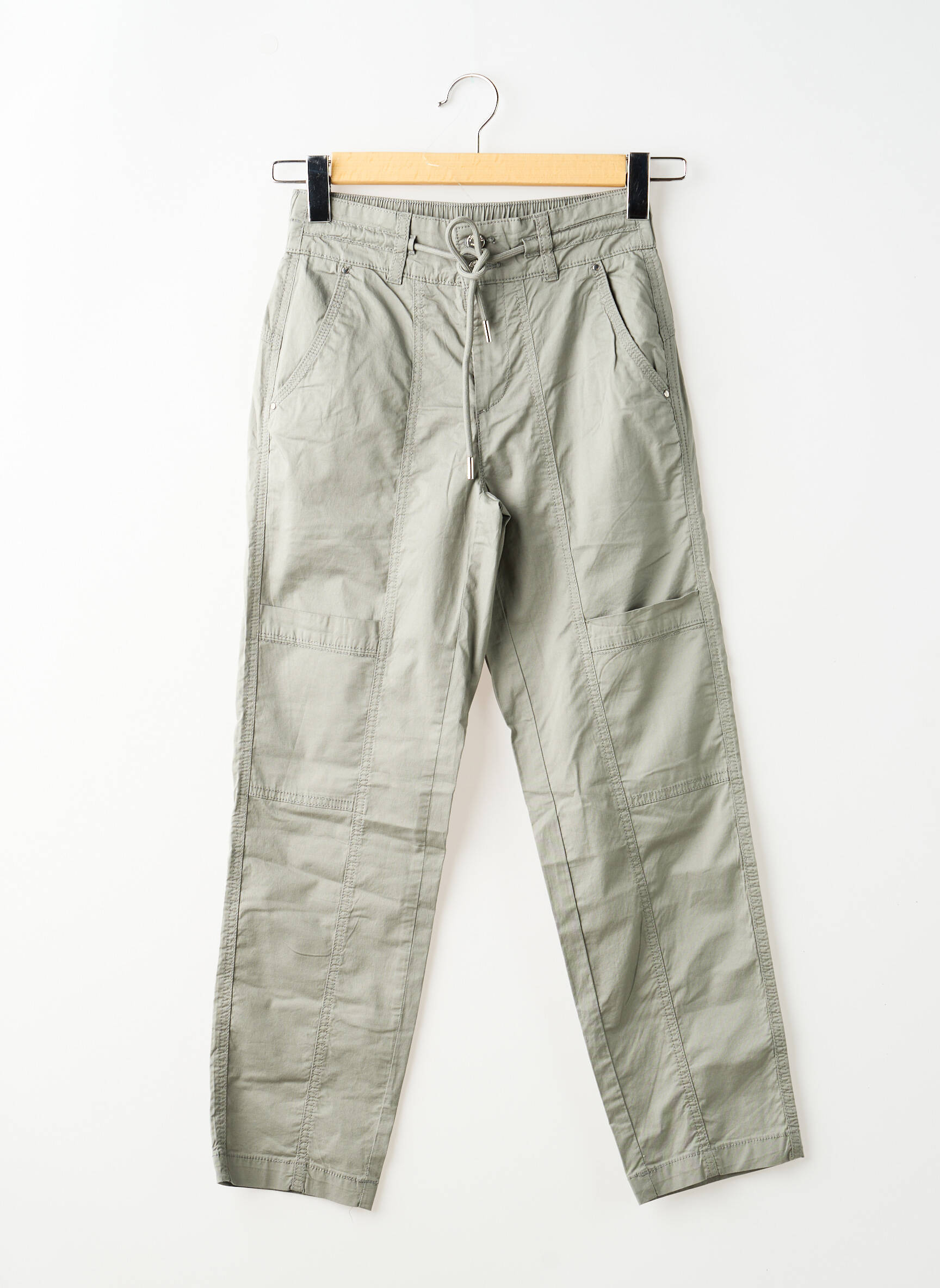 Pantalon cargo talie elastică mărime normală gri STREET ONE femeie