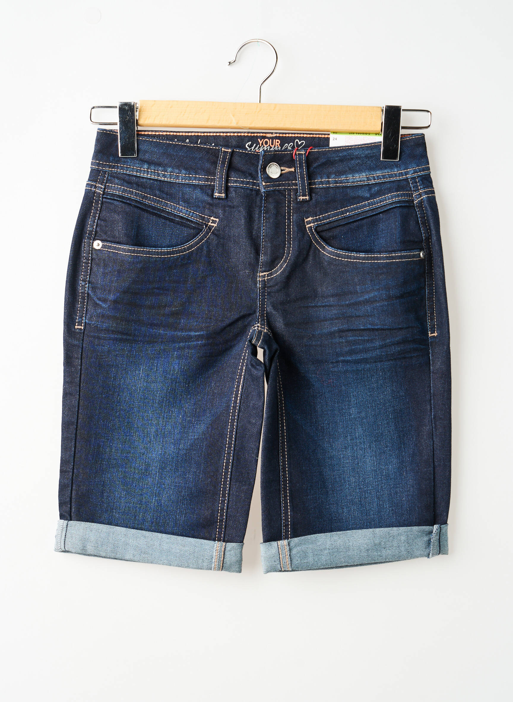 Șort țesătură denim mărime normală albastru STREET ONE femeie