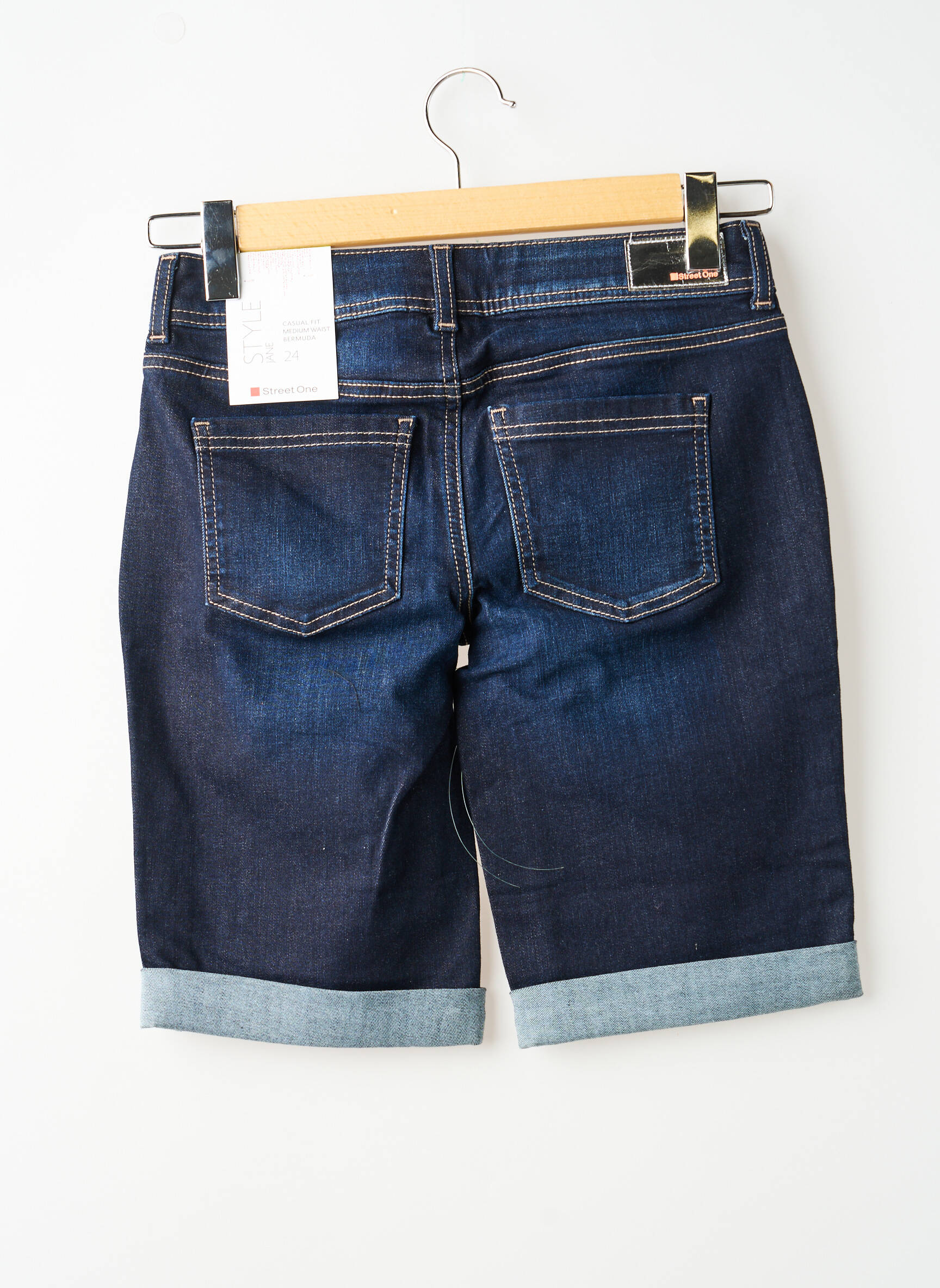 Șort țesătură denim mărime normală albastru STREET ONE femeie