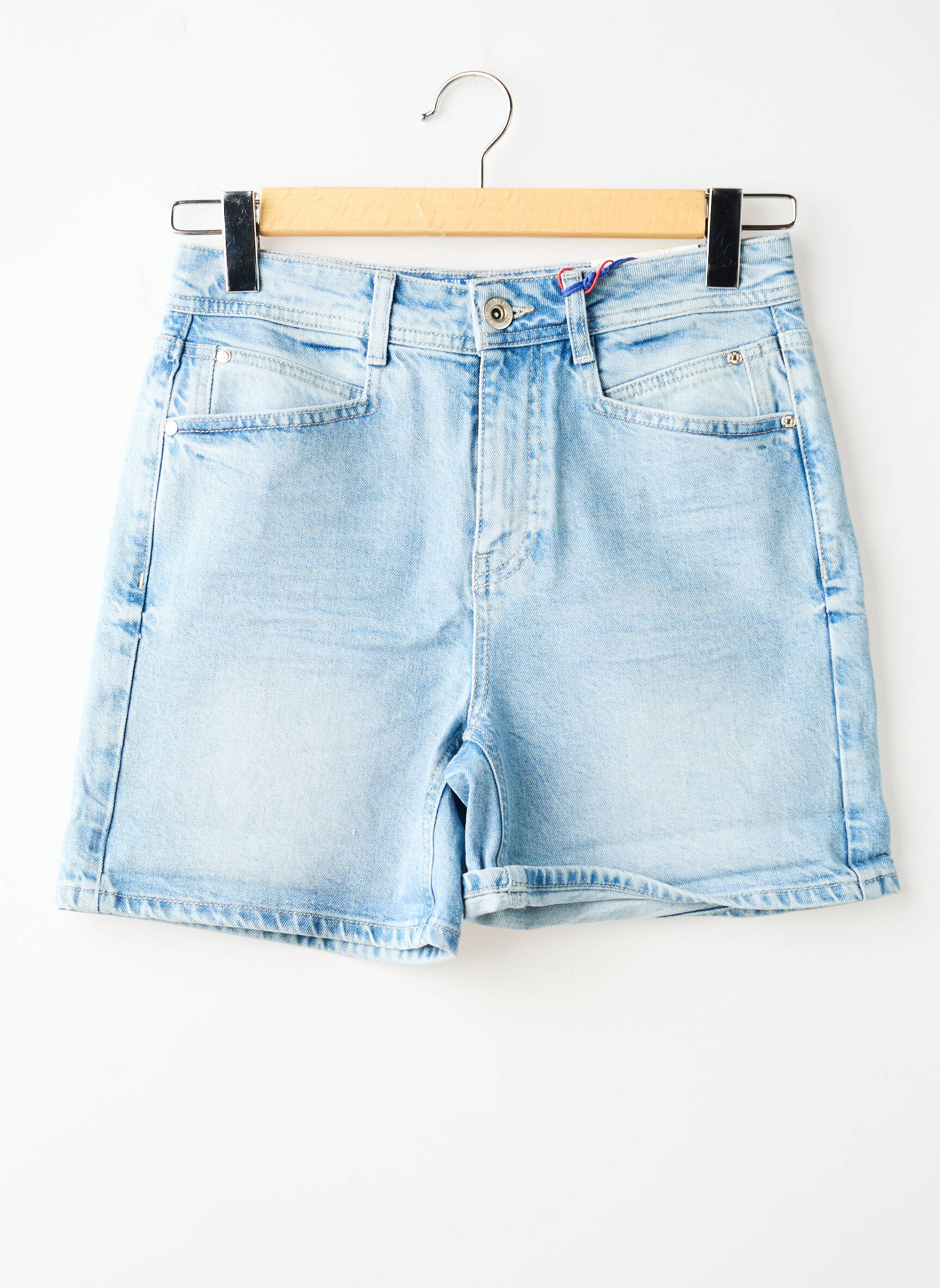Șort țesătură denim mărime normală albastru STREET ONE femeie