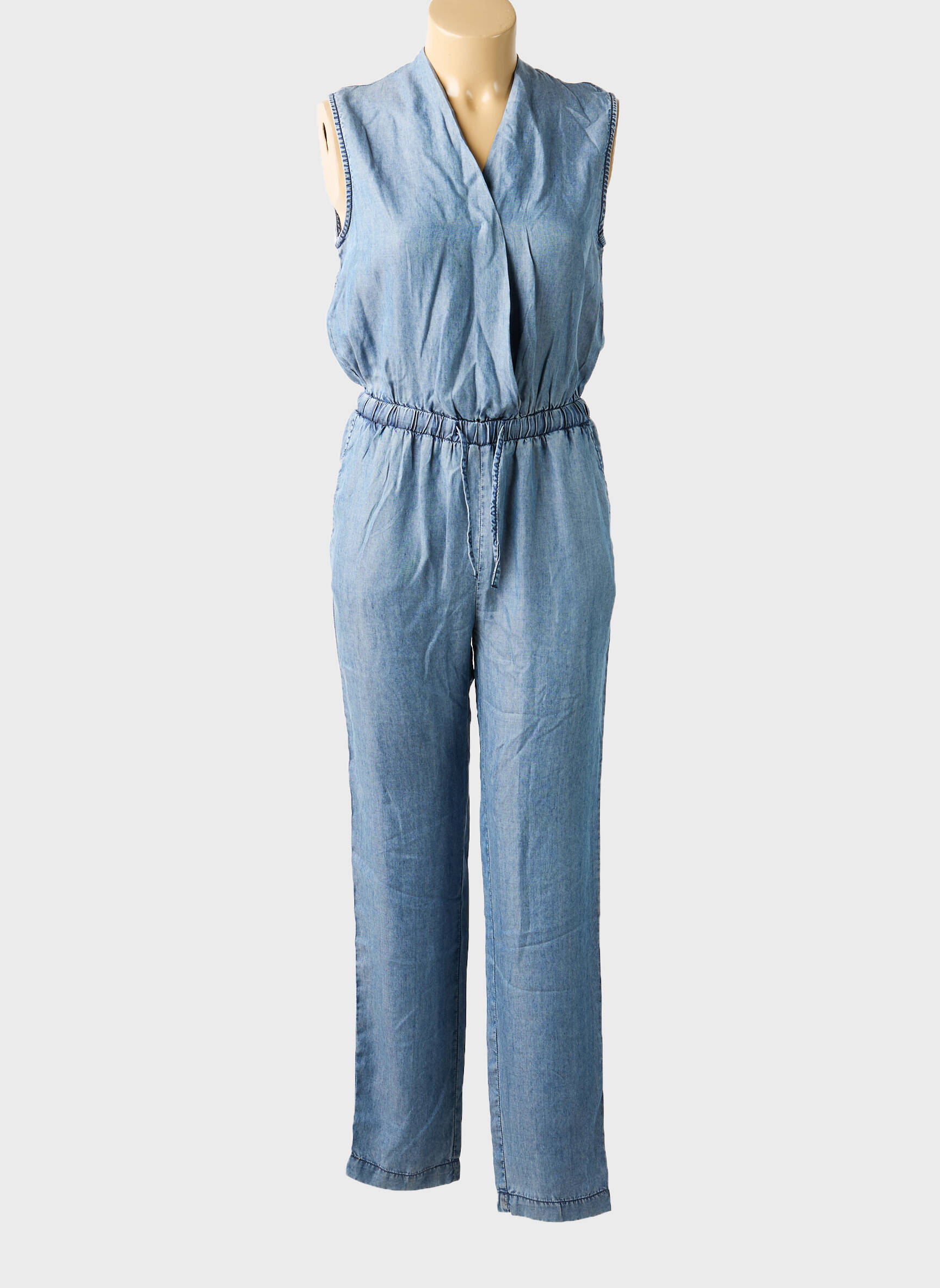 Salopetă-pantalon fără mâneci fără mâneci albastru MOLLY BRACKEN femeie