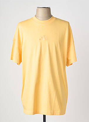 Tricou broderie mâneci scurte galben ADIDAS bărbat