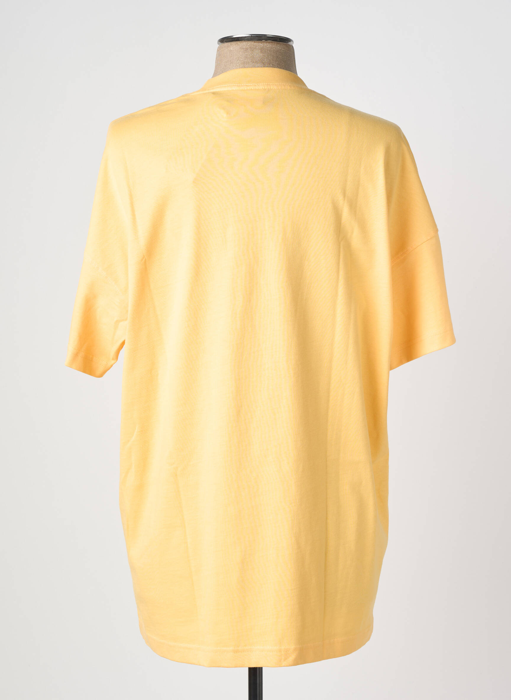 Tricou broderie mâneci scurte galben ADIDAS bărbat