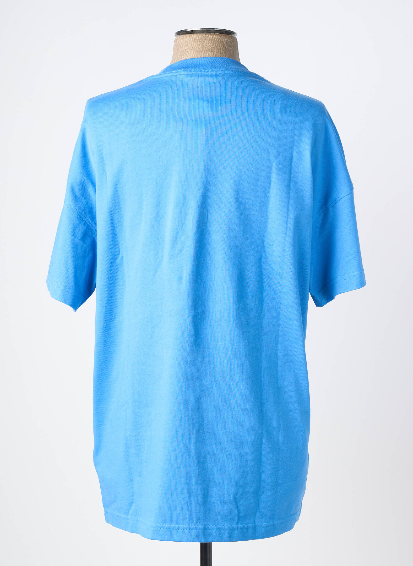 Tricou broderie mâneci scurte albastru ADIDAS bărbat