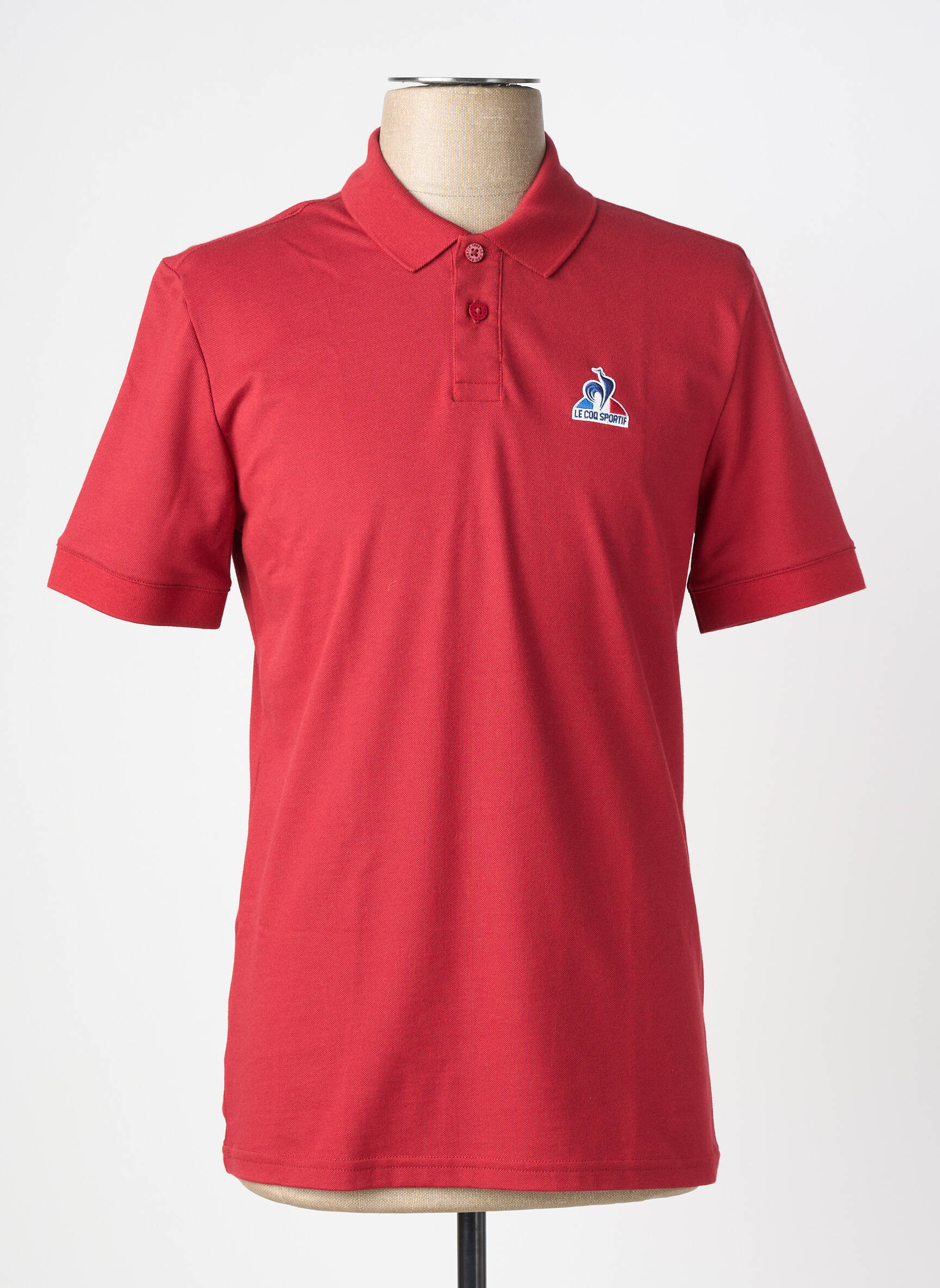 Polo elasticitate mâneci scurte roșu LE COQ SPORTIF bărbat