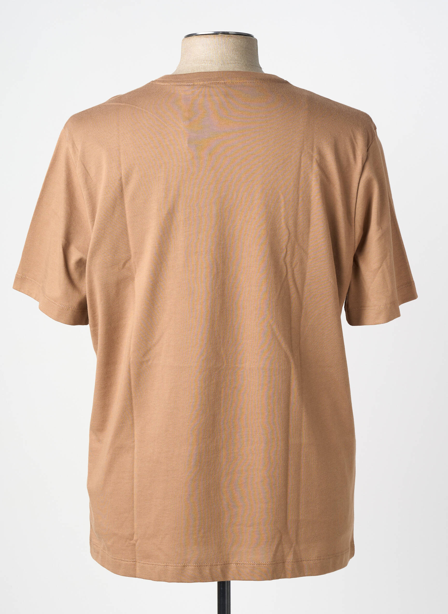 Tricou croială cambrată mâneci scurte maro PEPE JEANS bărbat