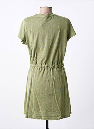 Rochie scurtă mâneci scurte mâneci scurte verde ROXY femeie