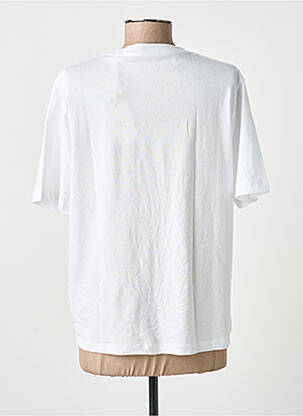 Tricou serigrafie flockată mâneci scurte alb PEPE JEANS femeie