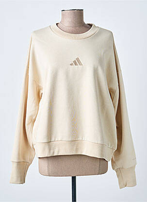 Hanorac mâneci lungi mâneci lungi bej ADIDAS femeie