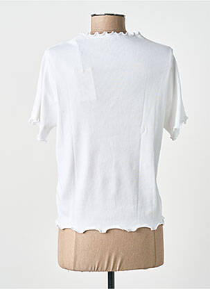 Tricou elasticitate mâneci scurte alb PEPE JEANS femeie
