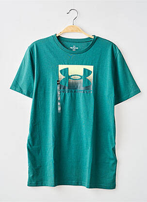 Tricou croială dreaptă mâneci scurte verde UNDER ARMOUR băiat