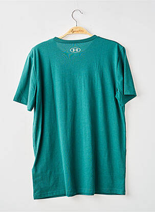 Tricou croială dreaptă mâneci scurte verde UNDER ARMOUR băiat