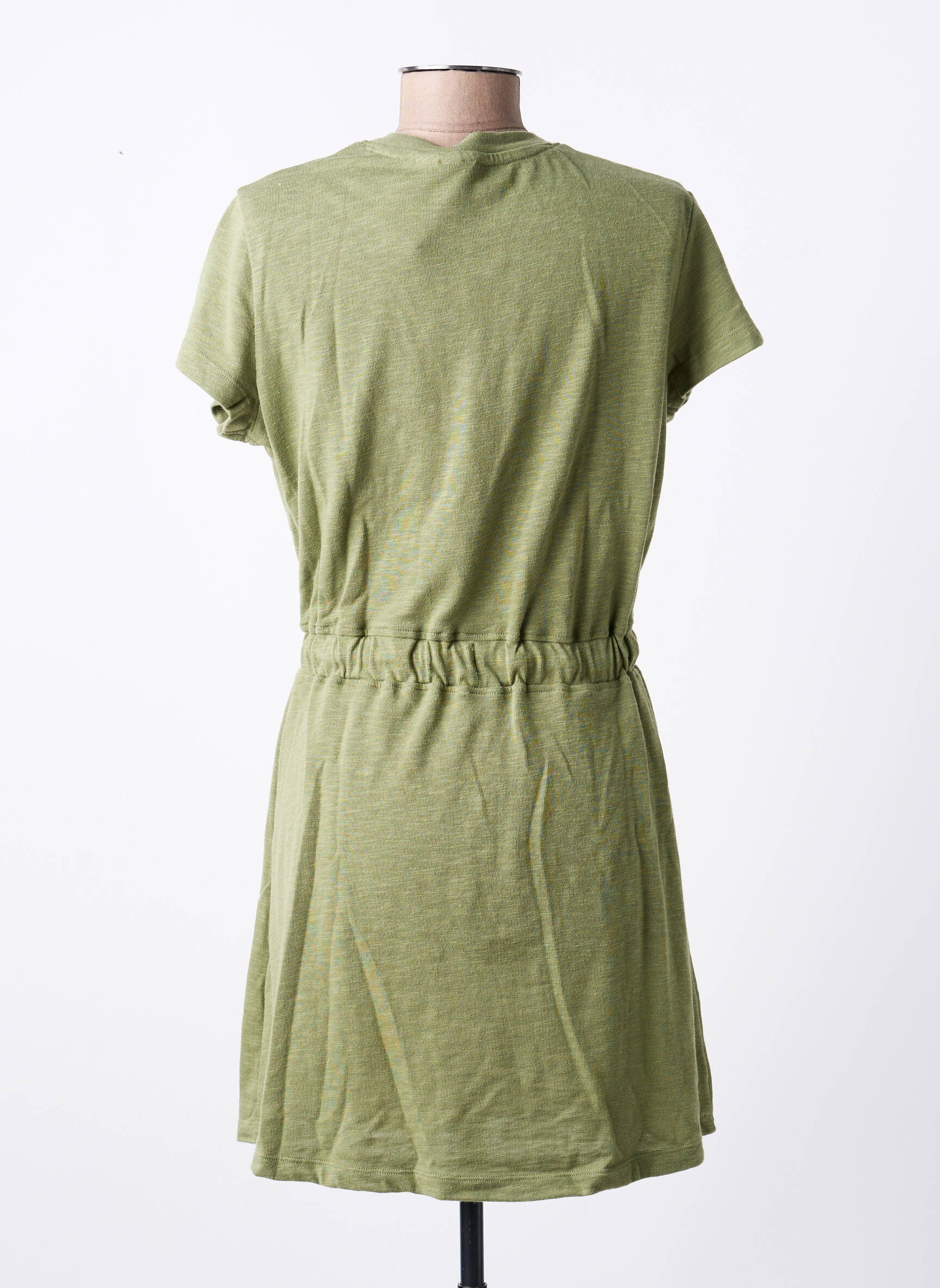 Rochie scurtă mâneci scurte mâneci scurte verde ROXY femeie