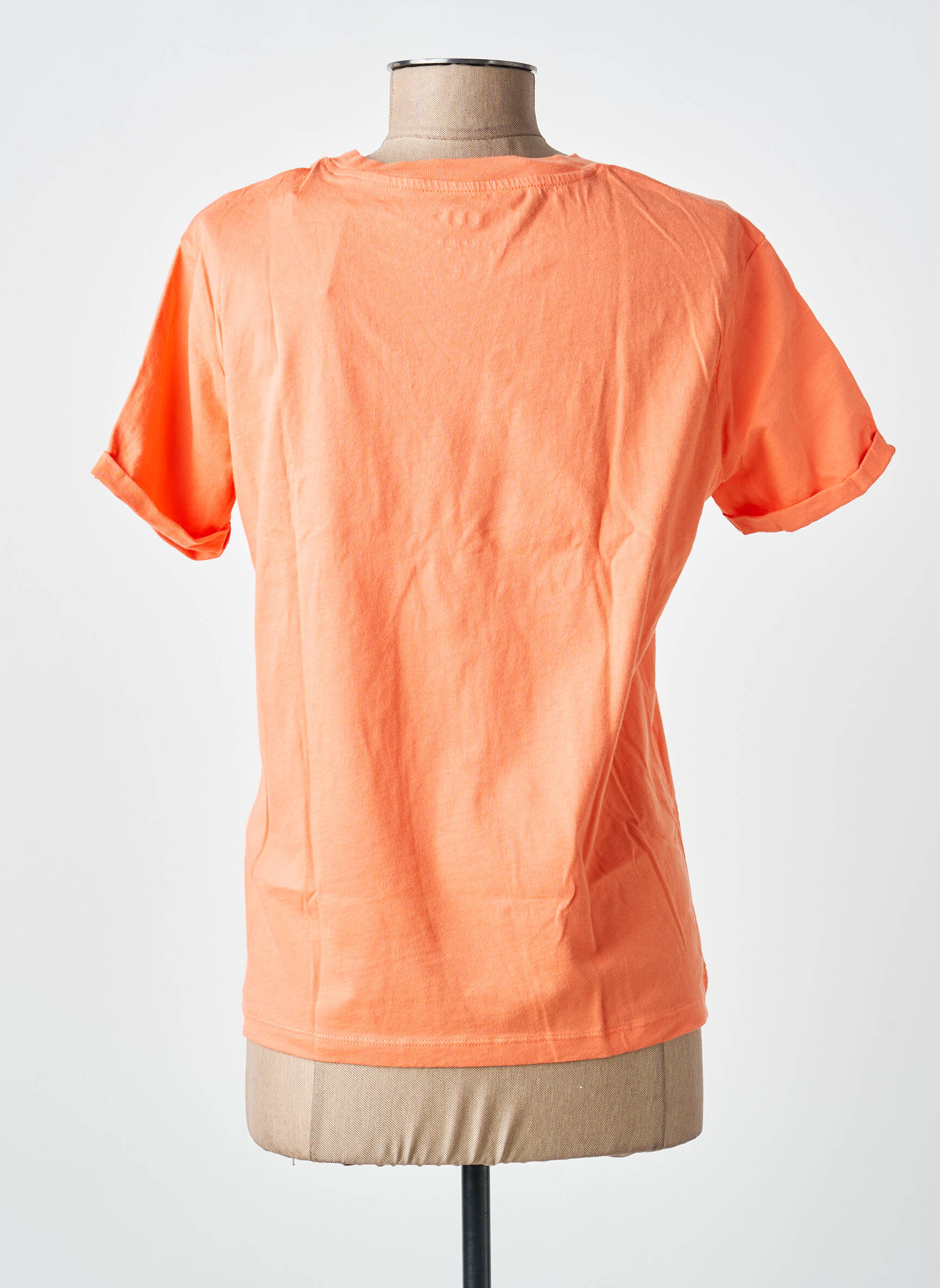 Tricou croială dreaptă mâneci scurte portocalie ROXY femeie