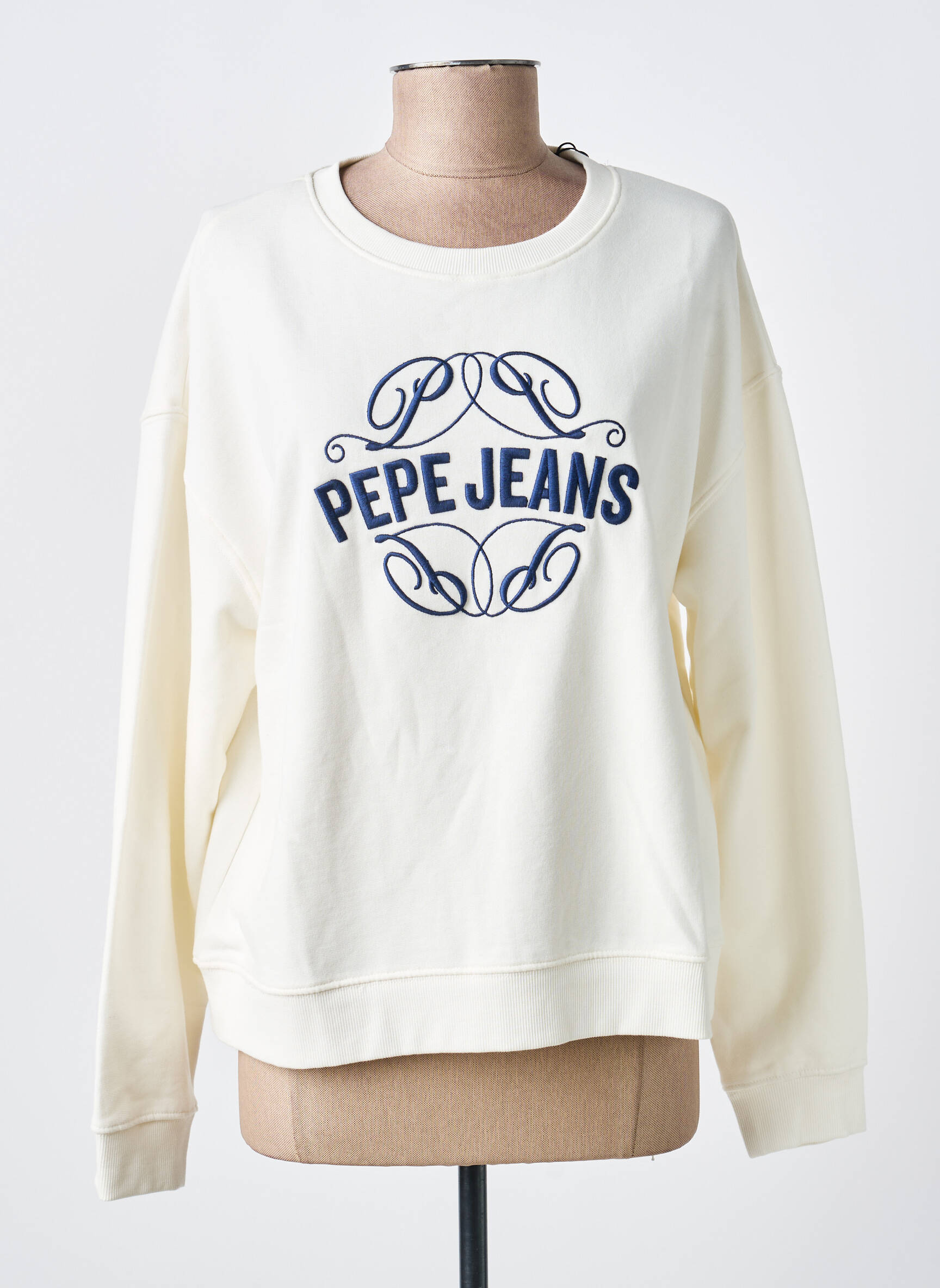 Hanorac broderie alb PEPE JEANS femeie