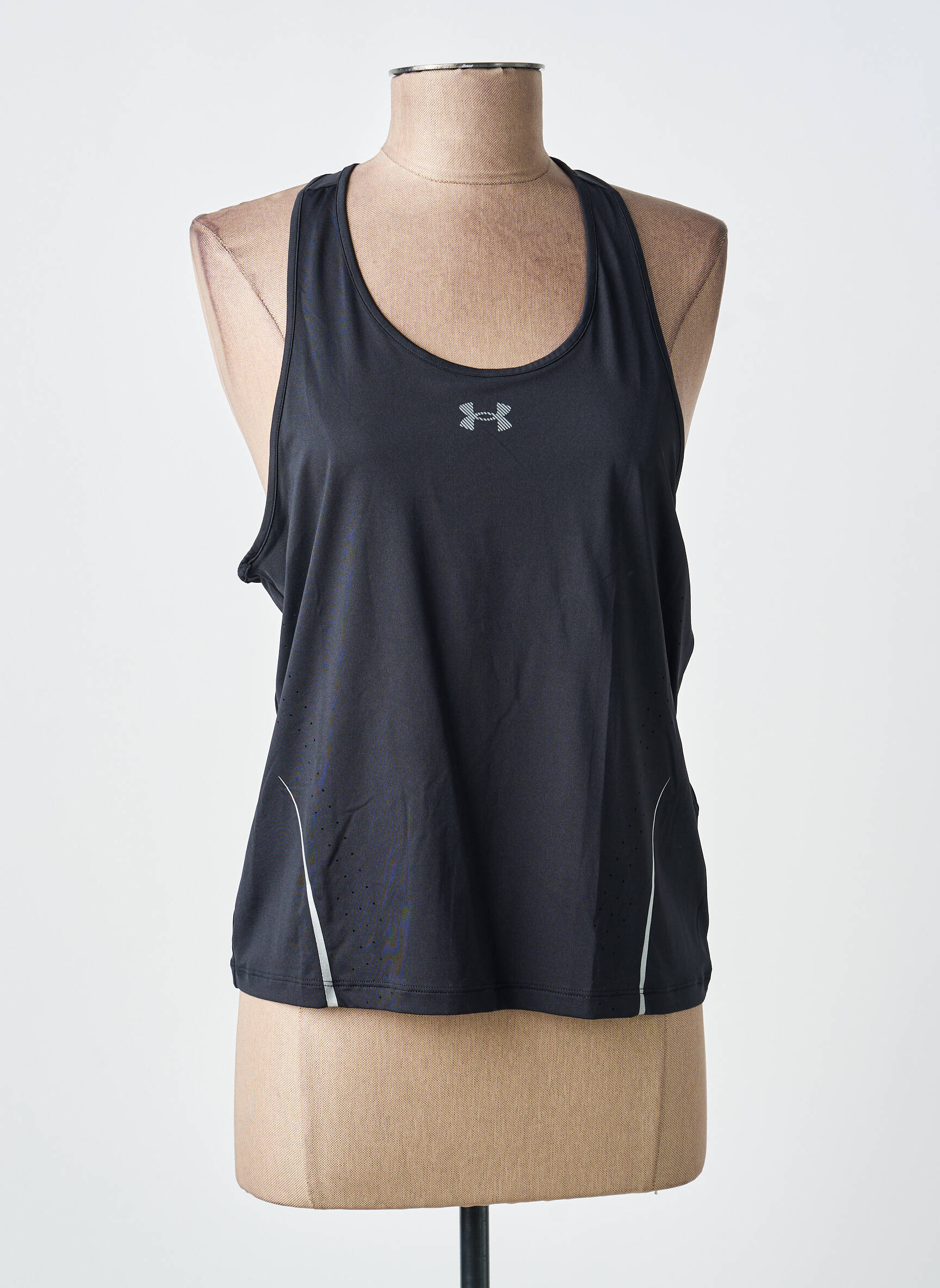 Tricou elasticitate bretele subțiri negru UNDER ARMOUR femeie