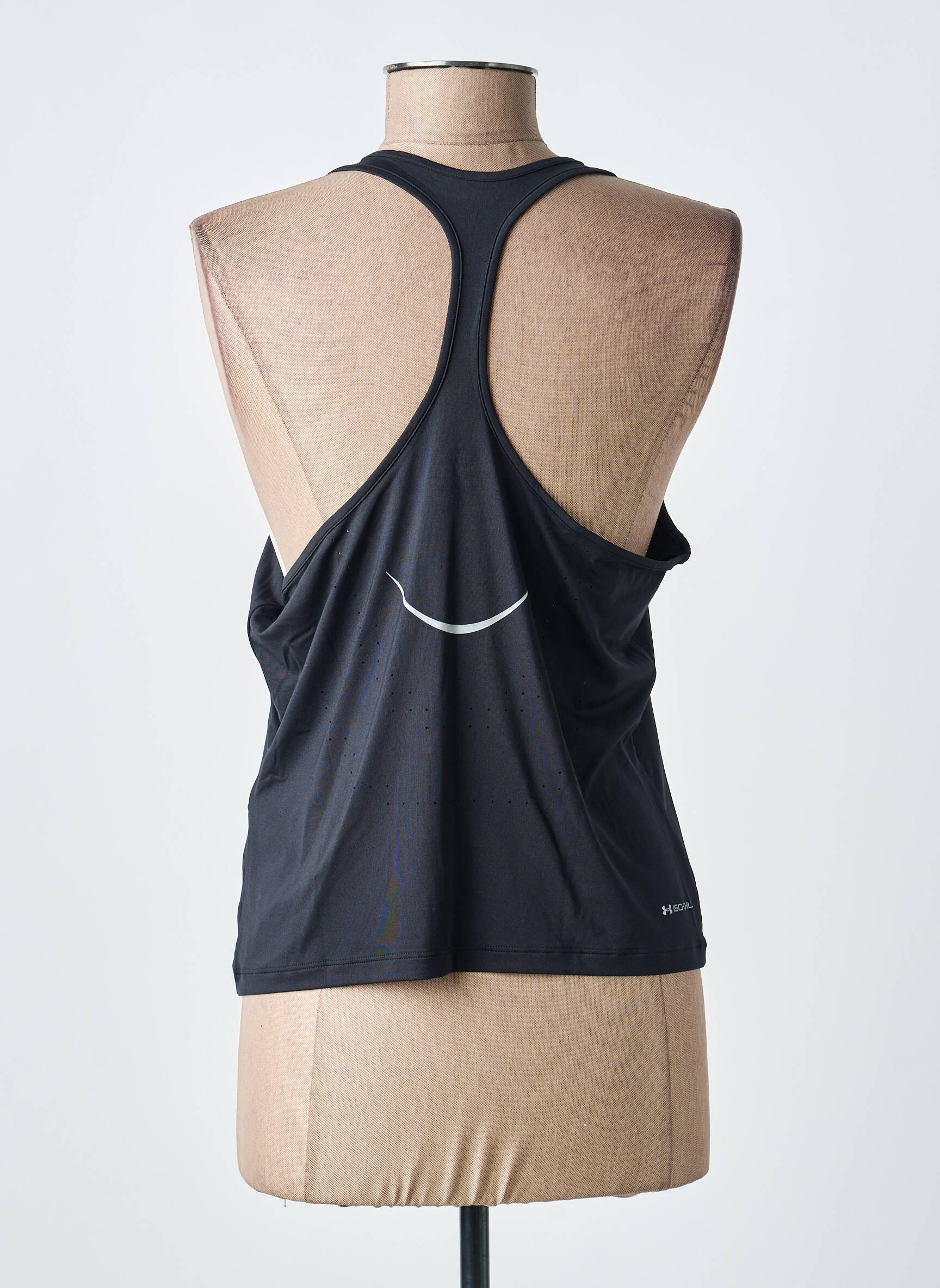 Tricou elasticitate bretele subțiri negru UNDER ARMOUR femeie
