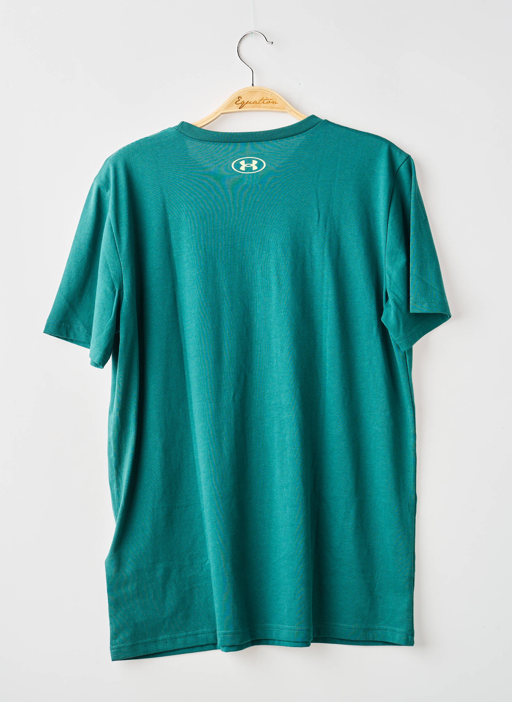 Tricou croială dreaptă mâneci scurte verde UNDER ARMOUR băiat