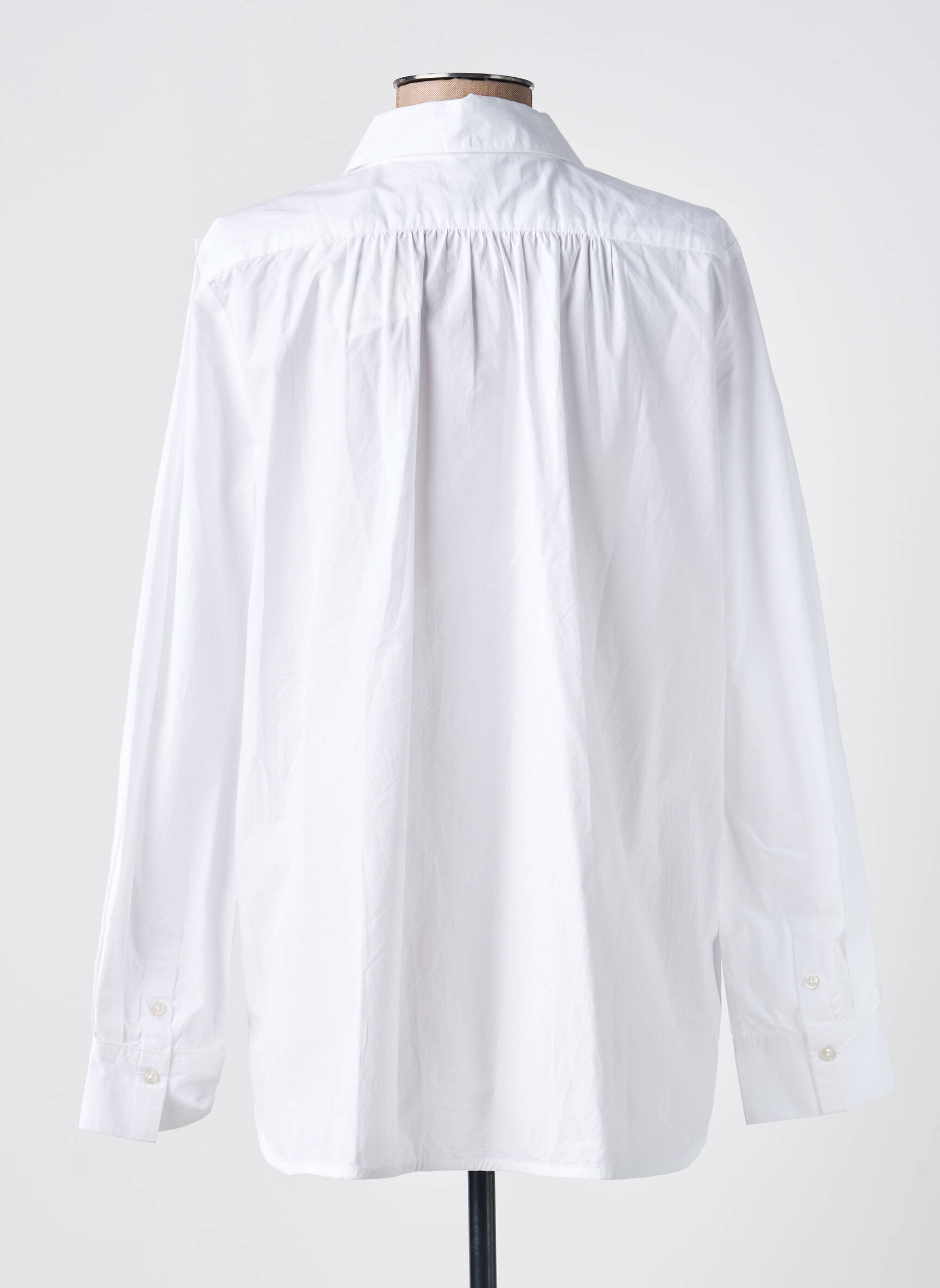 Cămașă țesătură poplin mâneci lungi alb IN WEAR femeie