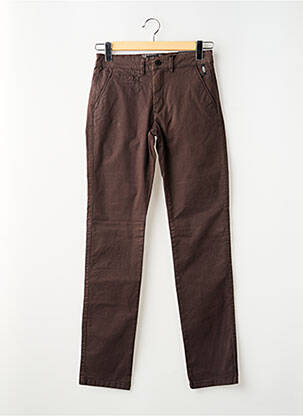 Pantalon drept elasticitate maro DELAHAYE bărbat