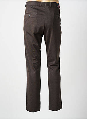 Pantalon slim țesătură poplin mărime normală maro LCDN bărbat