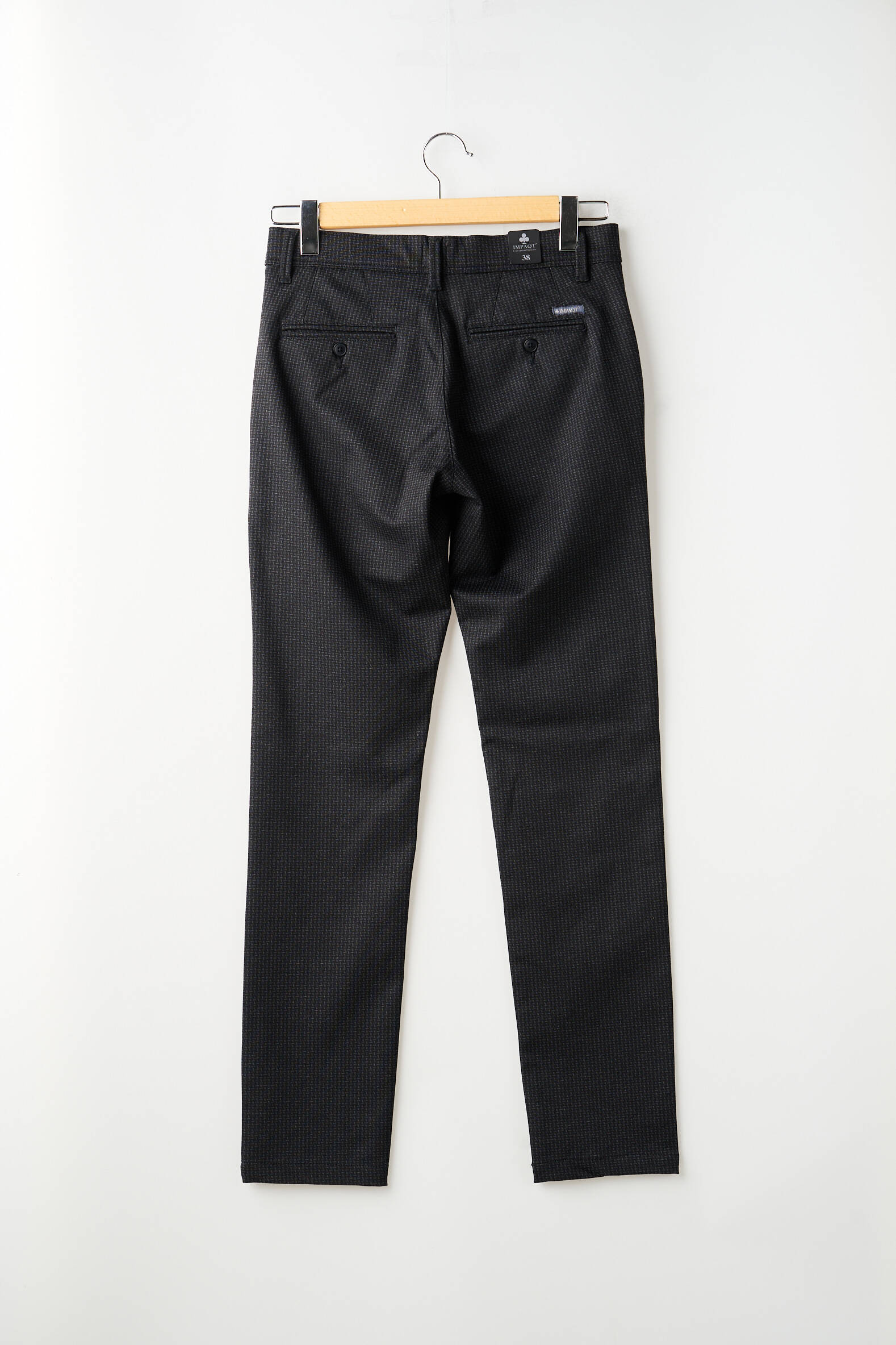 Pantalon drept elasticitate mărime normală gri IMPACT bărbat
