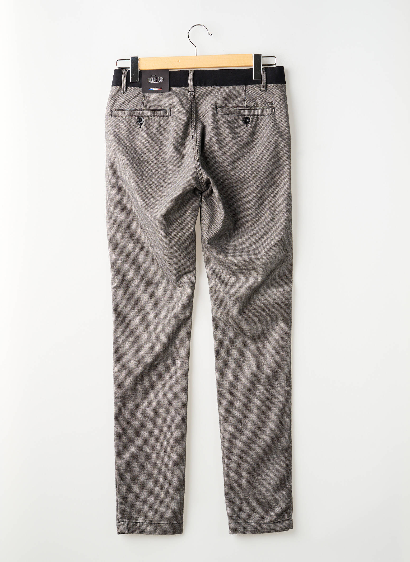 Pantalon drept elasticitate gri DELAHAYE bărbat