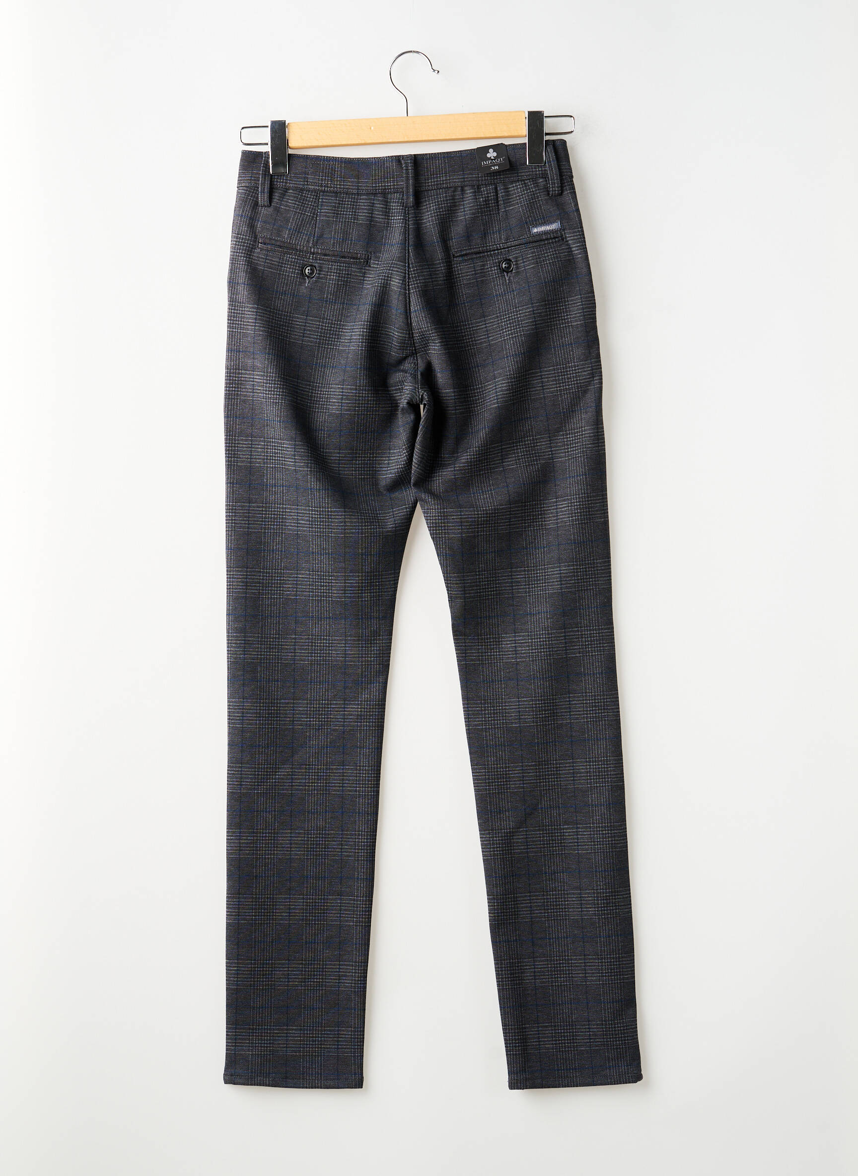 Pantalon slim elasticitate mărime normală gri IMPACT bărbat