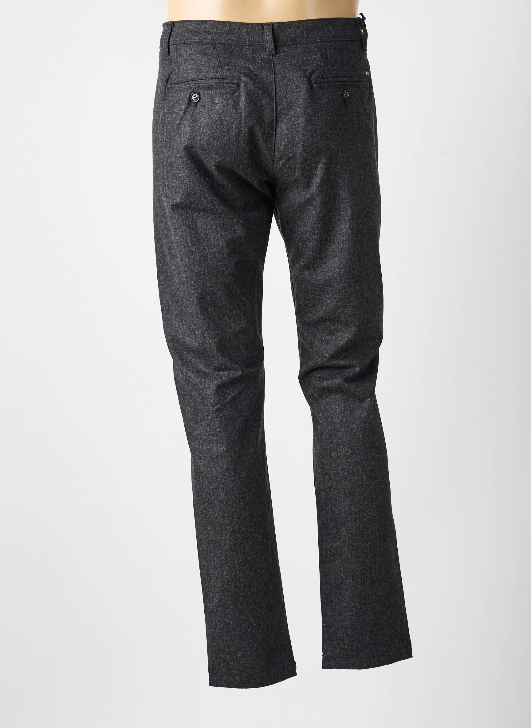 Pantalon drept țesătură poplin mărime normală gri IMPACT bărbat
