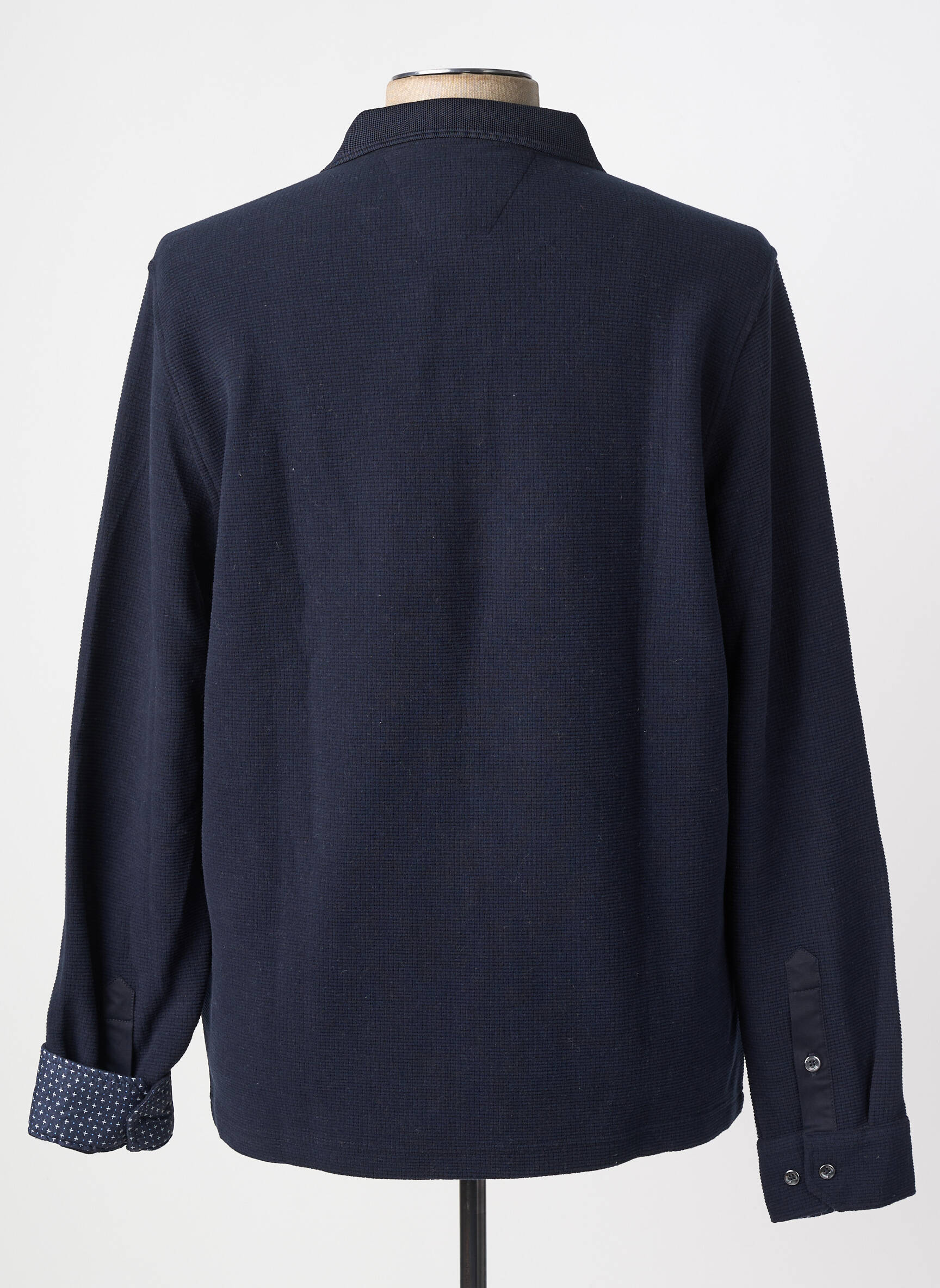 Polo mâneci lungi mâneci lungi albastru DELAHAYE bărbat