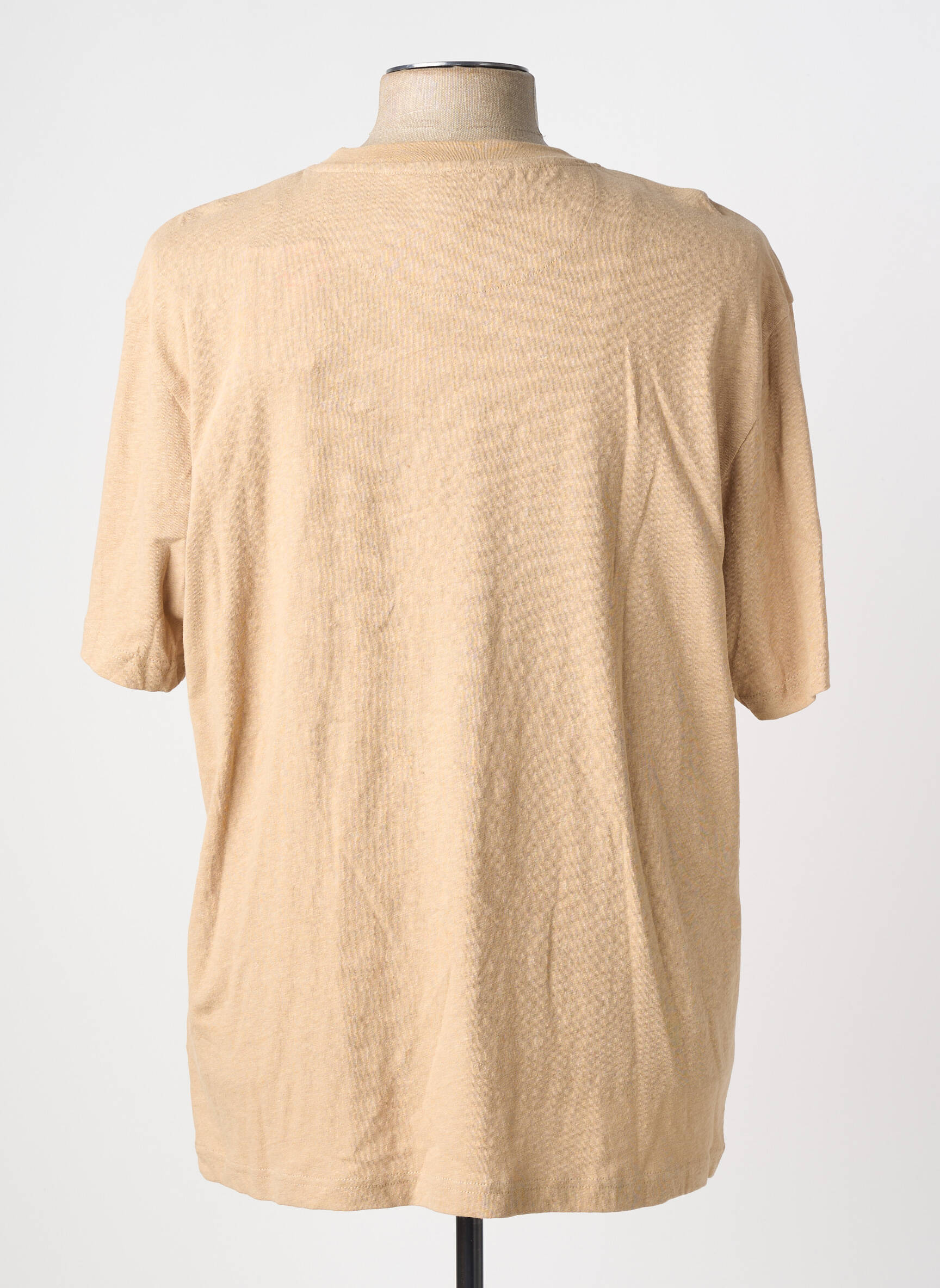 Tricou croială cambrată mâneci scurte bej TIFFOSI bărbat