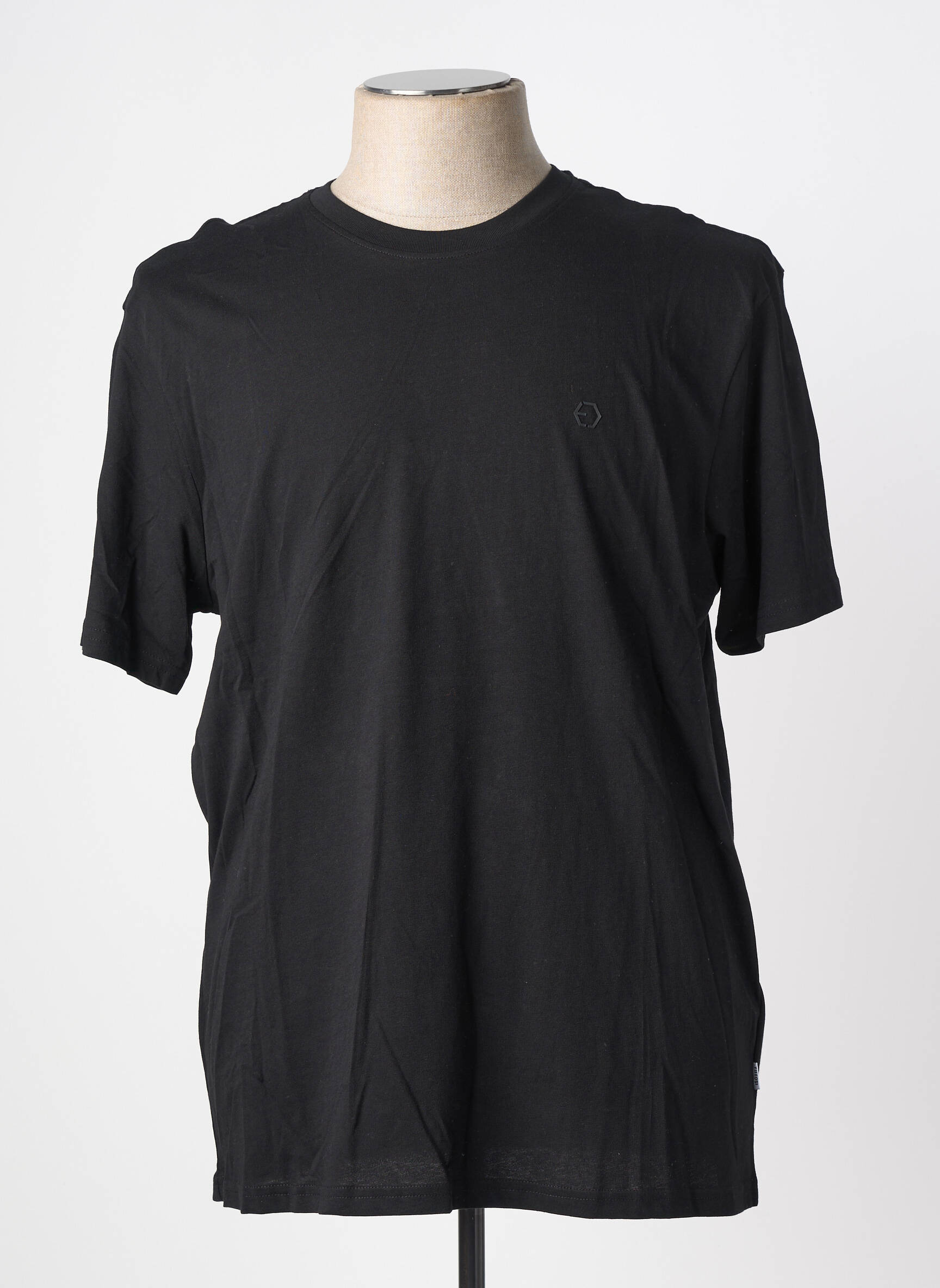 Tricou croială cambrată mâneci scurte negru TIFFOSI bărbat