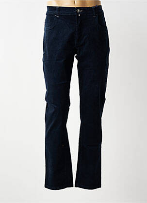 Pantalon drept elasticitate mărime normală albastru FQ1924 bărbat