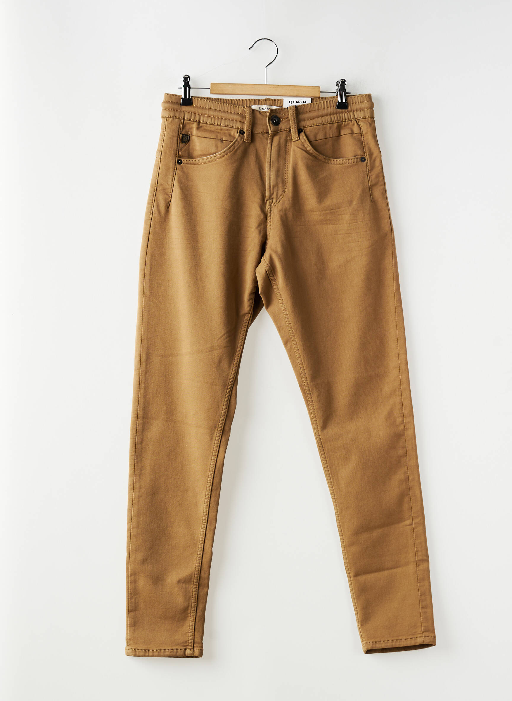 Pantalon slim elasticitate mărime normală maro GARCIA bărbat