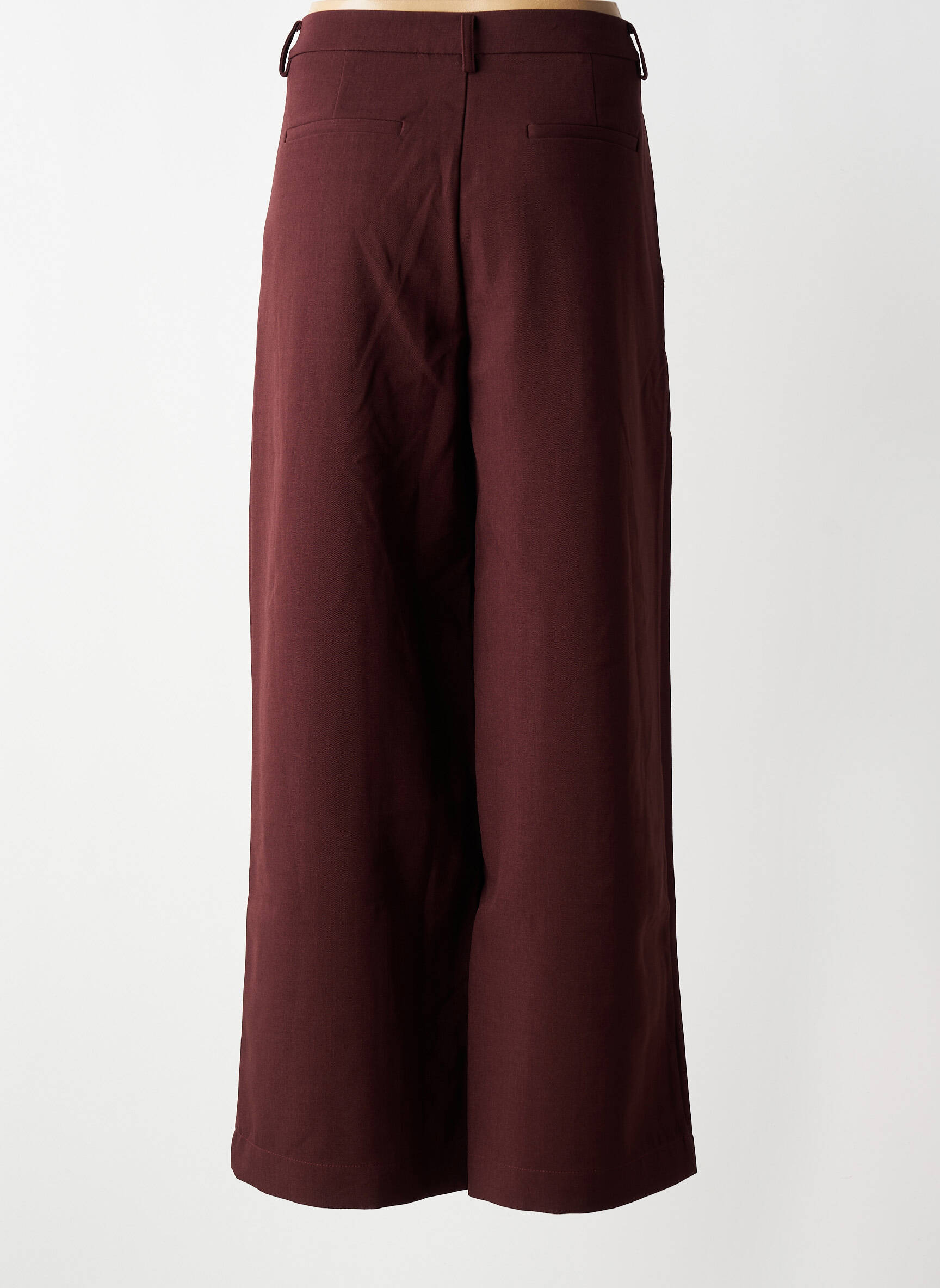 Pantalon larg țesătură poplin mărime normală violet NÜ femeie