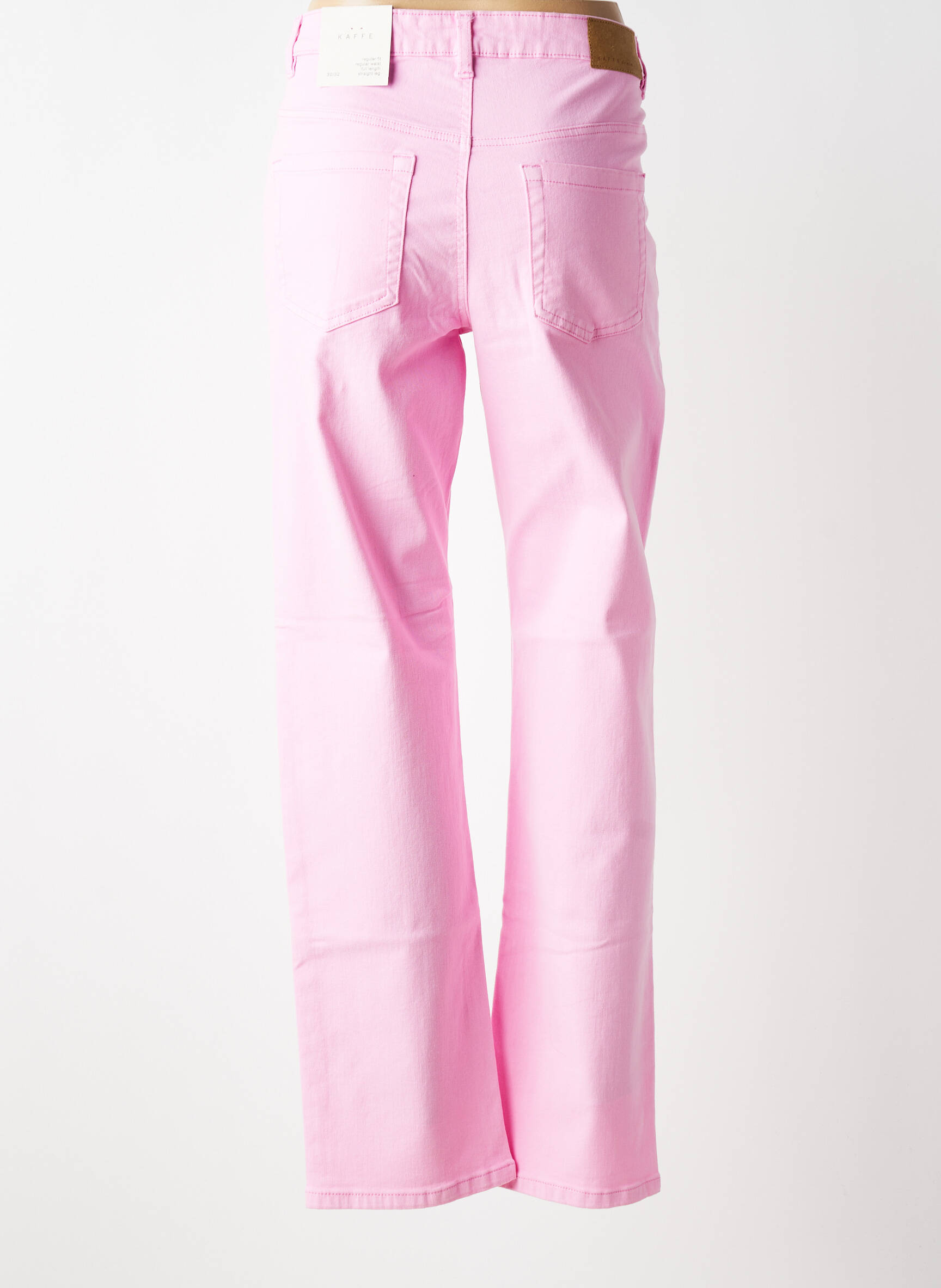Pantalon drept elasticitate mărime normală roz KAFFE femeie