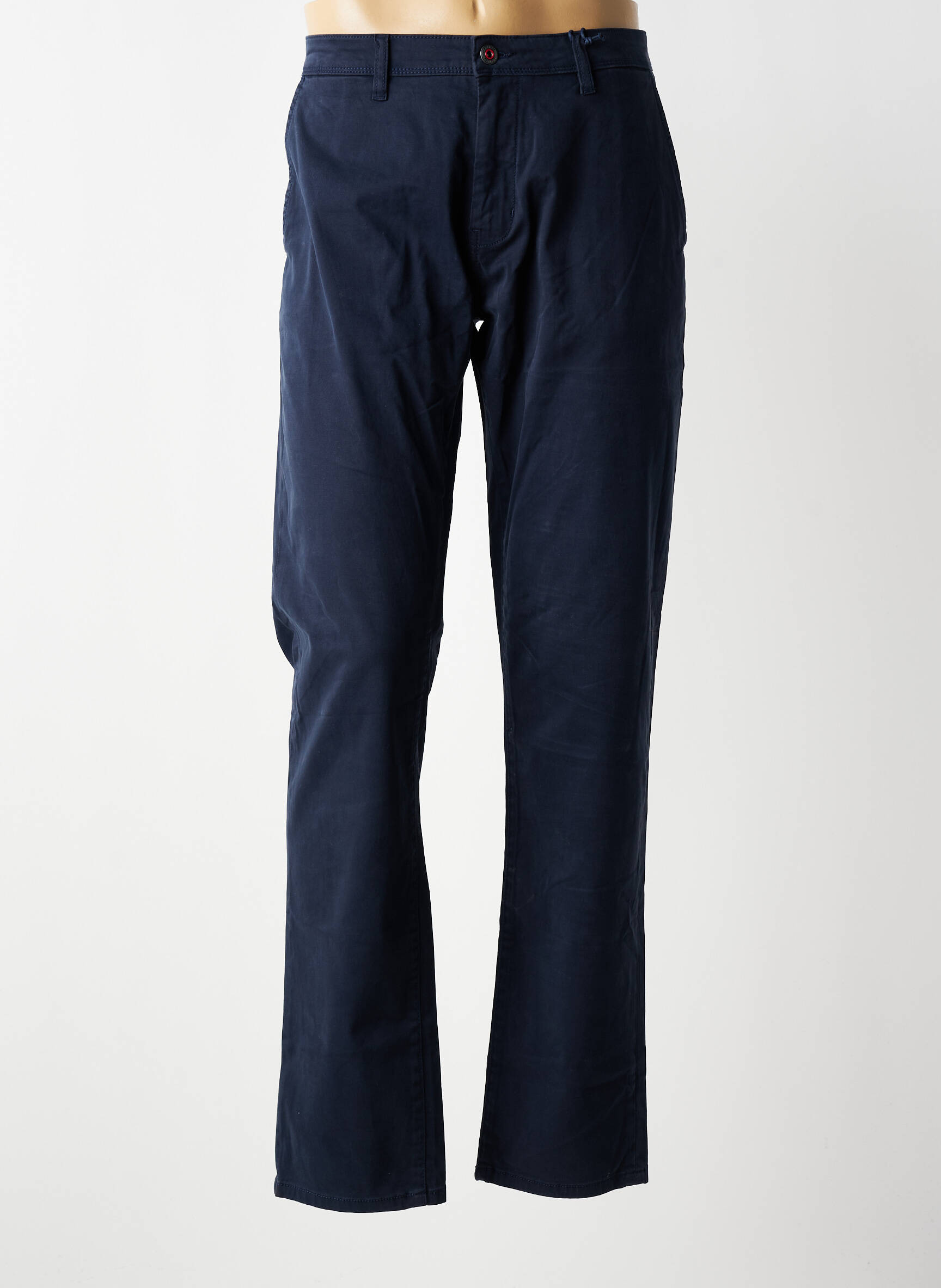 Pantalon chino elasticitate mărime normală albastru FQ1924 bărbat