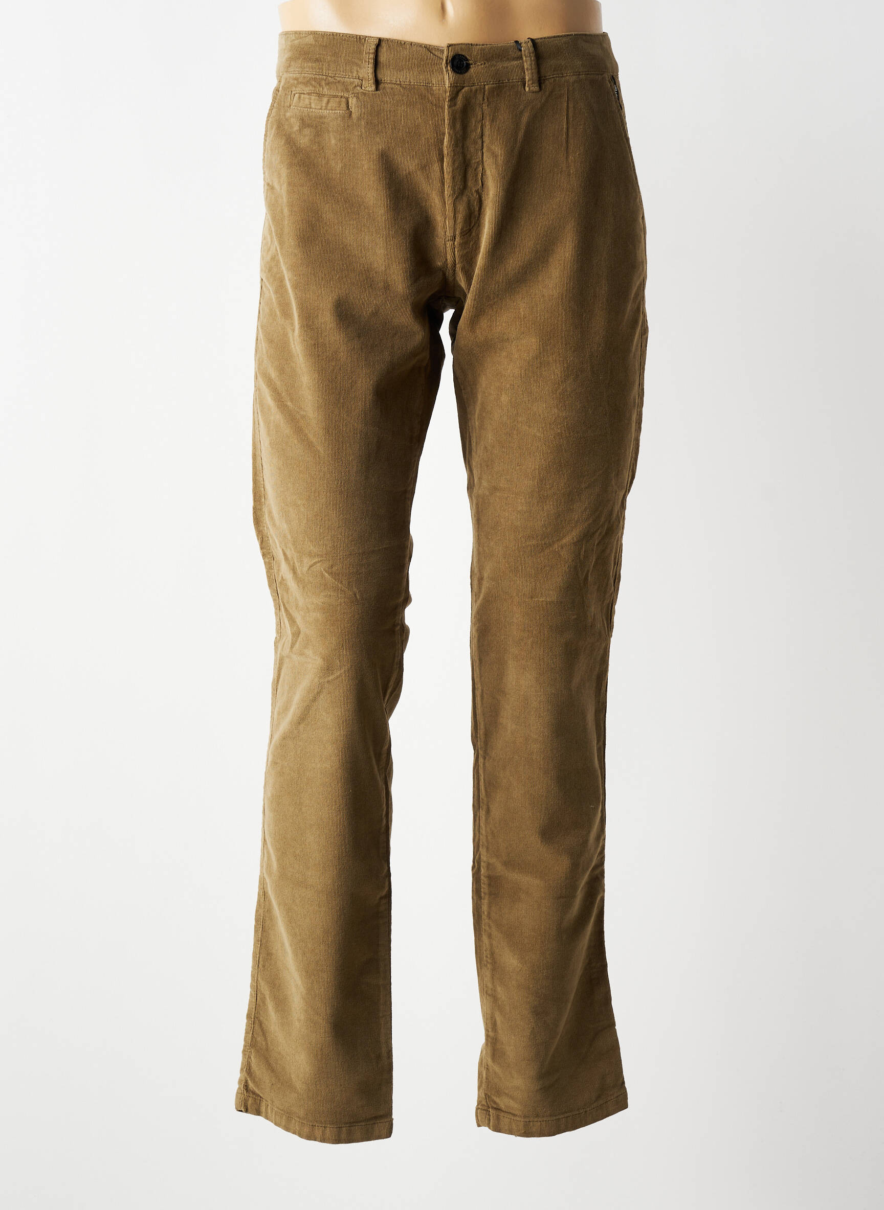 Pantalon chino elasticitate mărime normală verde DELAHAYE bărbat