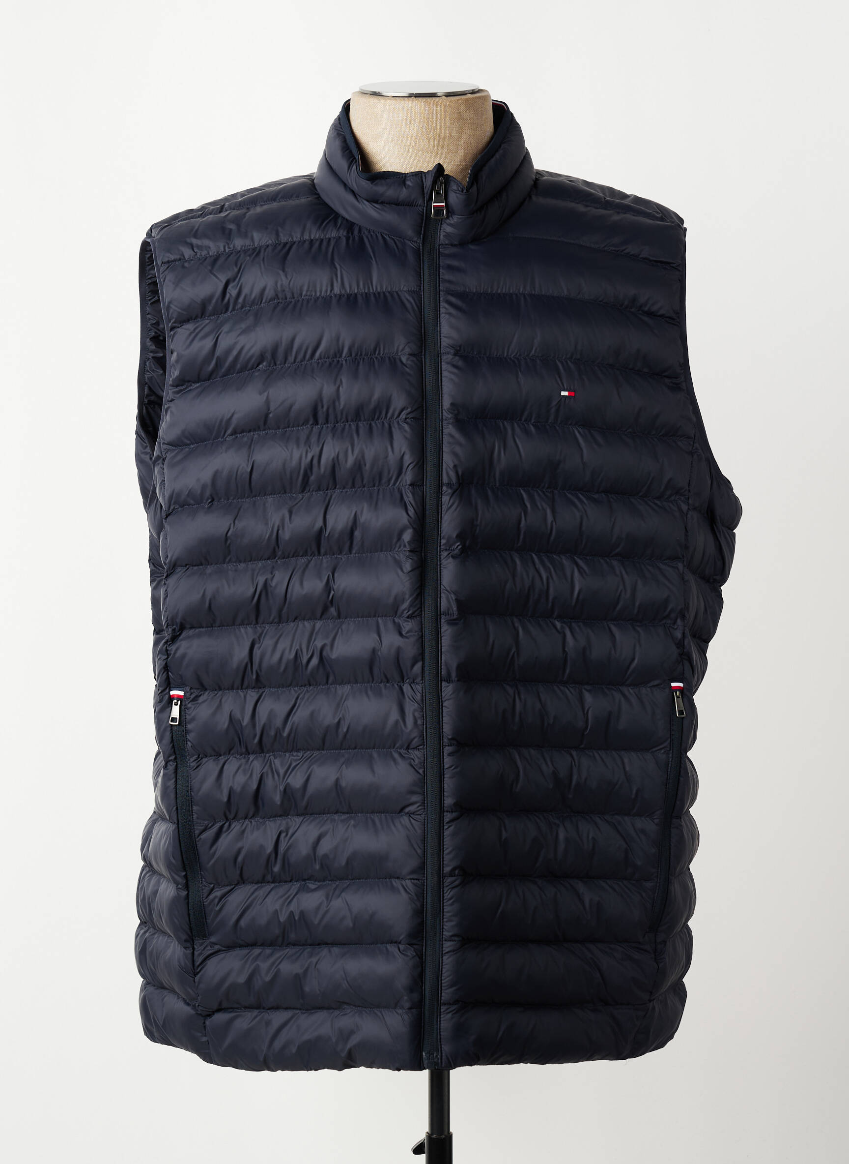Geacă matlasată închidere cu fermoar pe față fără glugă albastru TOMMY HILFIGER bărbat