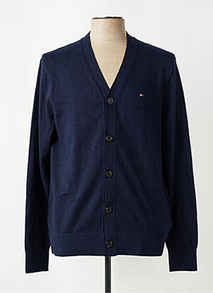 Vestă cu mâneci lungi închidere cu nasturi pe față albastru TOMMY HILFIGER femeie