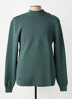 Pulover guler rotund mâneci lungi verde SAINT JAMES bărbat