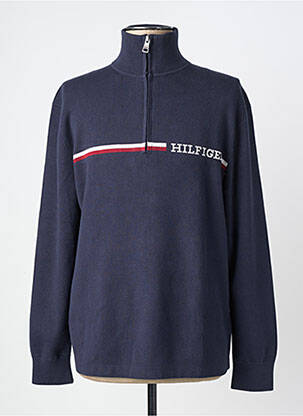 Pulover elasticitate mâneci lungi albastru TOMMY HILFIGER bărbat